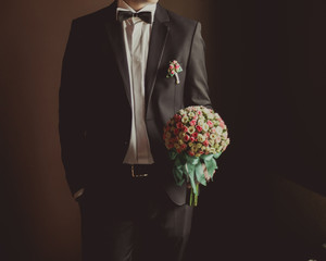 groom portrait at a wedding day
