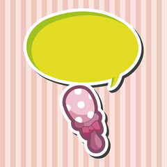 Baby rattle theme elements