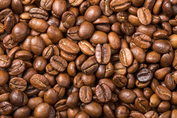 Coffee beans background