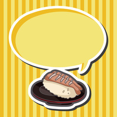 Japanese food sushi theme elements