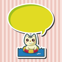 animal summer cartoon theme elements