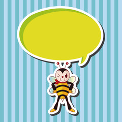 bee cartoon theme elements