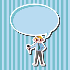 Office workers theme elements