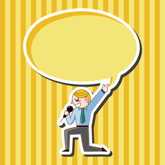 Office workers theme elements