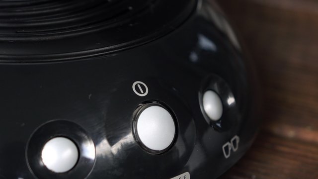 The buttons in the coffee machine