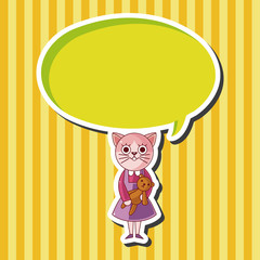 cat cartoon theme elements