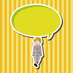 boy man cartoon theme elements