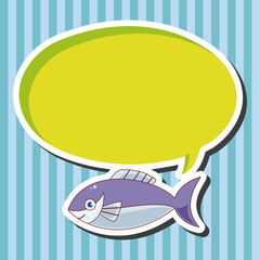 fish cartoon theme elements