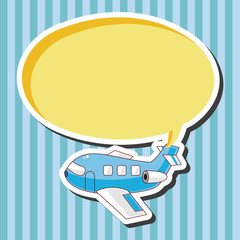 transportation airplane theme elements