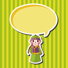 Chinese people theme elements