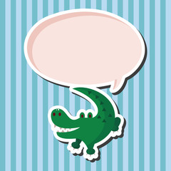 animal crocodile cartoon theme elements