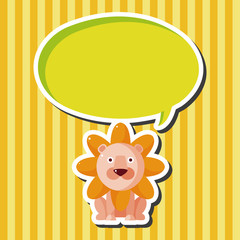animal lion cartoon theme elements