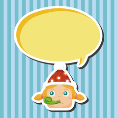 people celebrate the birthday theme elements