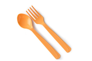 Plastic Fork and Spoon