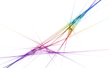 fractal render on white background