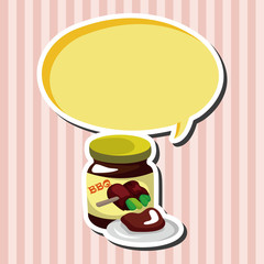 barbecue equipment sauce theme elements