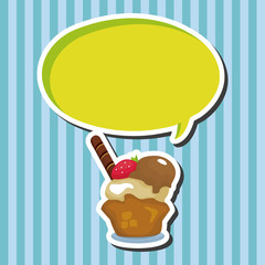 ice cream cartoon theme elements
