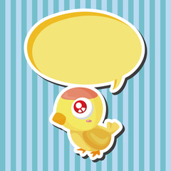 bird cartoon theme elements
