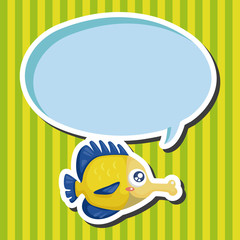 sea animal fish cartoon theme elements