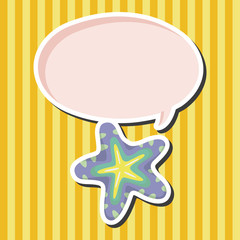 sea animal starfish cartoon theme elements