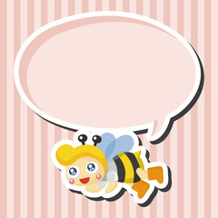 bee cartoon theme elements