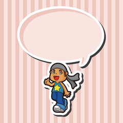 hip hop dancer theme elements