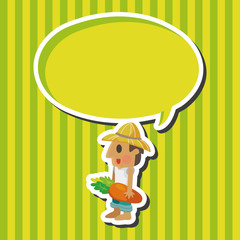 people theme farmer elements