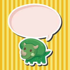 dinosaur cartoon theme elements