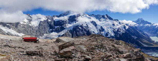 Panorama of Mount Cook range