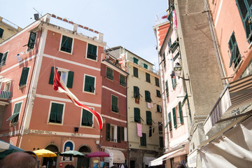 Obraz premium 5 terre case colorate a manarola