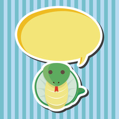 animal snake cartoon theme elements