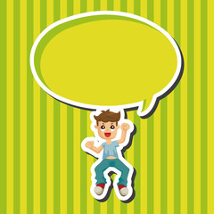 jumping person theme elements