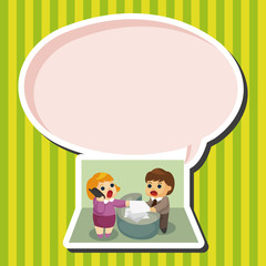 Office workers theme elements