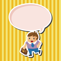 Office workers theme elements