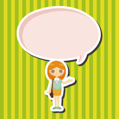 Office workers theme elements