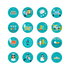 Flat design modern vector illustration concept for healthcare