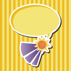 weather sunny day theme elements