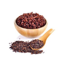 Rice berry  on white background