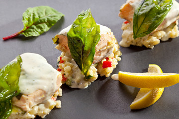 Salmon Fillet with Risotto