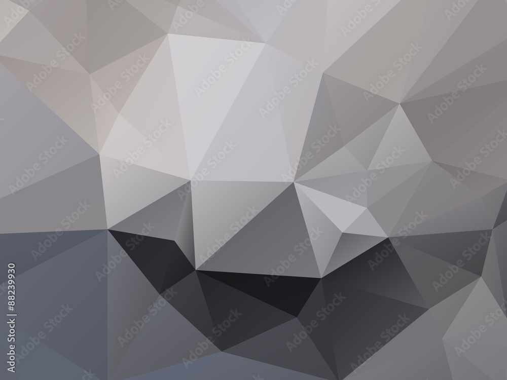 Poster silver triangular background