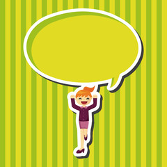 Office workers theme elements