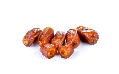 Dates  fruit isolated on white background