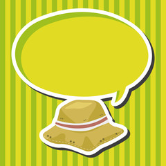 Fishing hat theme elements