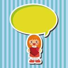 people with heart character theme elements