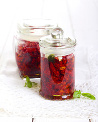 Sun dried tomatoes with herbs