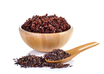 Rice berry  on white background