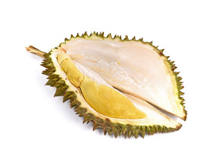 Fototapeta premium Durian king fruit isolated on white background.