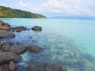 blue sea in Thailand, Chang island