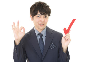 笑顔のビジネスマン