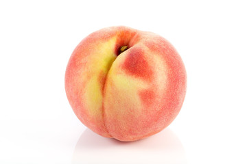 Peach isolated on white